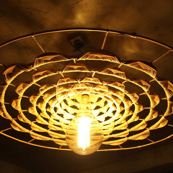 lampe tissé