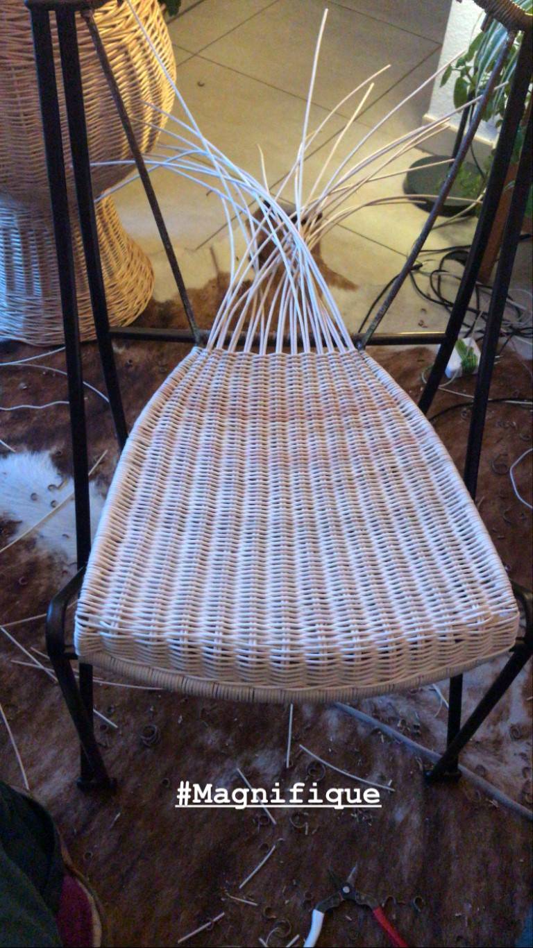 chaise tissage